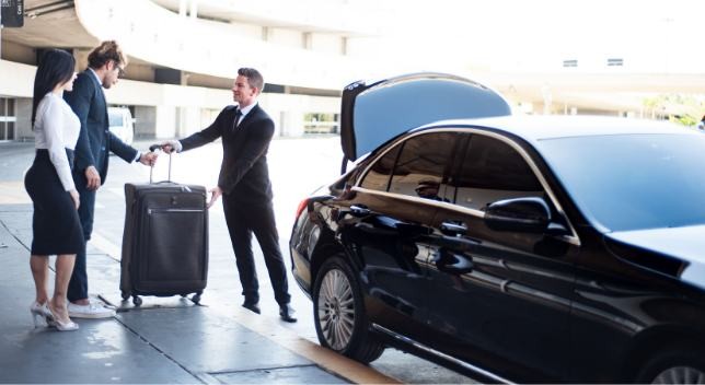 "Executive black car service for corporate travelers arriving at DFW Airport." traveling to live hotel by lowe's in arlington